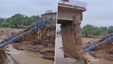 Jharkhand Bridge Collapse: बिहार के बाद झारखंड के गिरिडीह में पूल का हिस्सा गिरा, 5 करोड़ की लागत से बन रहा था ब्रिज- VIDEO