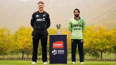 New Zealand vs Pakistan, 3rd ODI Match Live Streaming In India: थोड़ी देर में शुरू होगा न्यूजीलैंड और पाकिस्तान के बीच तीसरा वनडे मुकाबला, यहां जानें भारत में कब, कहां और कैसे उठाए लाइव मुकाबले का लुफ्त