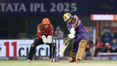 KKR vs SRH, Angkrish Raghuvanshi Fifty: युवा बल्लेबाज अंगकृष रघुवंशी ने जड़ा शानदार अर्धशतक, सनराइजर्स हैदराबाद की टीम को विकेट की तलाश