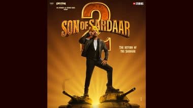 Son of Sardaar 2 First Look: अजय देवगन की 'सन ऑफ सरदार 2' का फर्स्ट लुक पोस्टर रिलीज, 25 जुलाई को सिनेमाघरों में होगी रिलीज (View Poster)